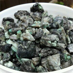 20lb Natural Rough Emerald in Matrix Gemstone Crystals Unsearched